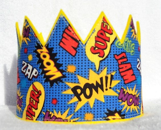 superhero birthday crown