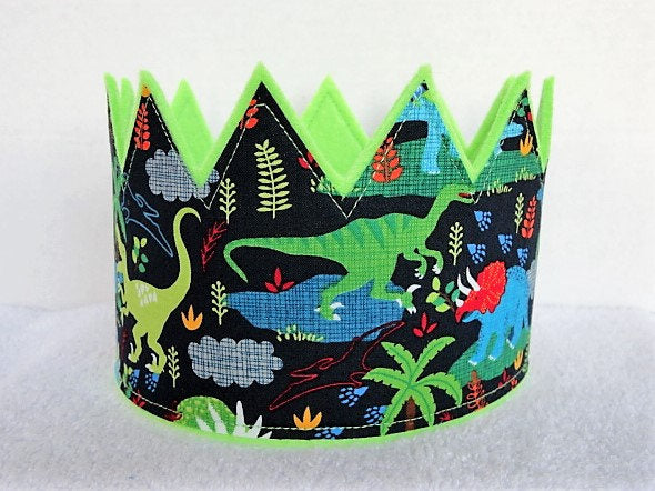 OUNENO 36 Pcs Dinosaur Party Crowns Paper Dino Hats Birthday